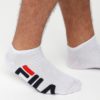 Sada dvoch párov pánských bielych nízkych ponožiek FILA