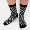 Bielo-čierne vzorované ponožky Happy Socks Plus