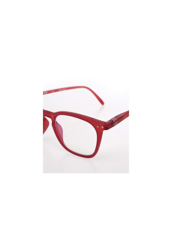 Červené unisex ochranné okuliare k PC IZIPIZI #E