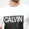 Biele pánske tričko s potlačou Calvin Klein Jeans