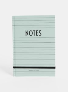 Mentolový zápisník Design Letters Notes A5