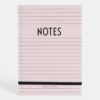 Rúžový zápisník Design Letters Notes A5