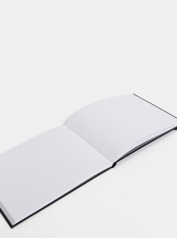 Čierny zápisník Design Letters Sketch Book