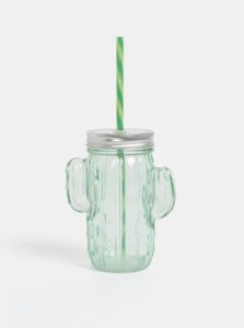Svetlozelený pohár v tvare kaktusu SIFCON