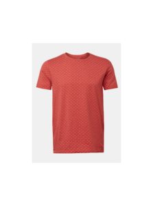 Červené pánske vzorované tričko Tom Tailor Denim