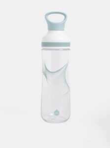 Bielo-modrá plastová fľaša EQUA Wave