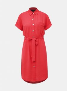 Rúžové košeľové šaty Dorothy Perkins