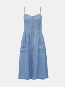 Modré rifľové šaty Haily´s Carly