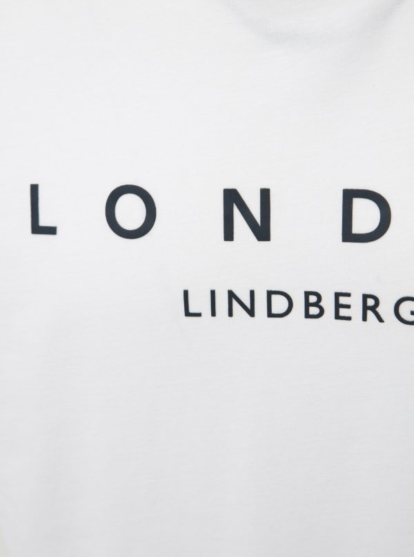 Biele tričko s potlačou Lindbergh
