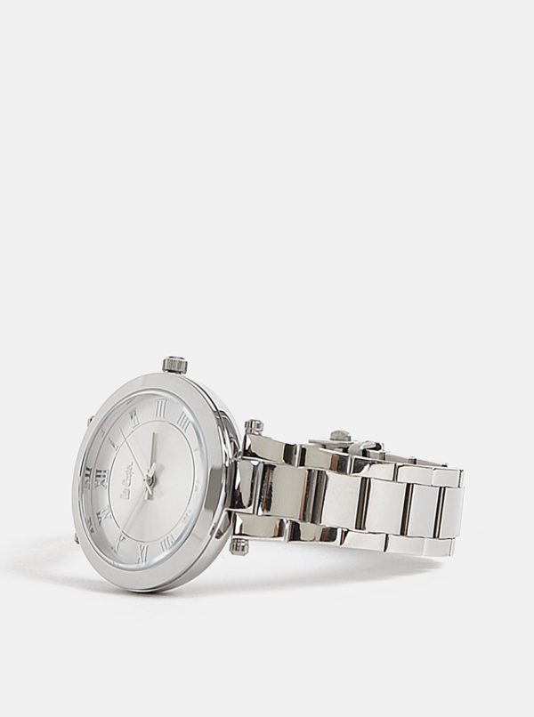 Dámske hodinky s kovovým remienkom v striebornej farbe Lee Cooper
