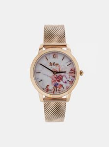 Dámske hodinky s kovovým remienkom v ružovozlatej farbe Lee Cooper