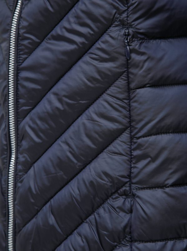 Tmavomodrý zimný kabát M&Co