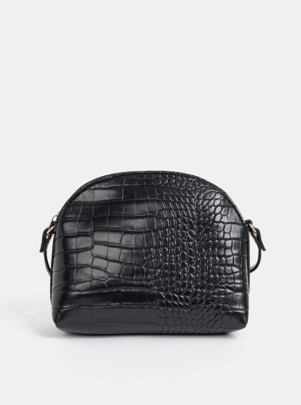 Čierna crossbody kabelka s krokodýlím vzorom Haily´s Camilla
