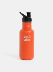 Oranžová nerezová fľaša Klean Kanteen 532 ml
