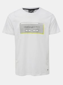 Biele pánske tričko s potlačou Haily´s Mason