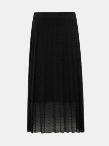 Čierna bodkovaná sukňa Dorothy Perkins