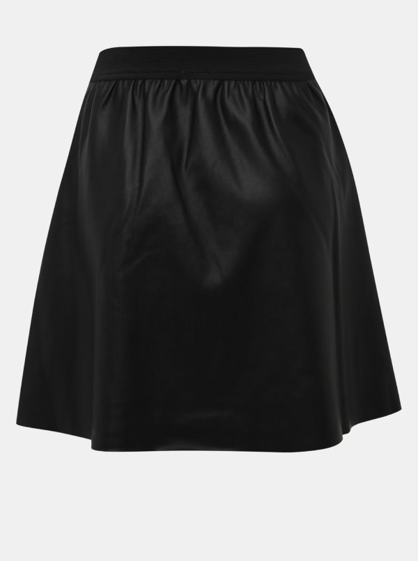 Čierna koženková sukňa Jacqueline de Yong Stella