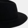 Čierny vlnený klobúk Pieces Hiranu