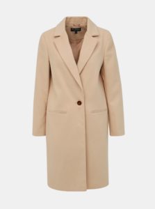 Béžový kabát Miss Selfridge