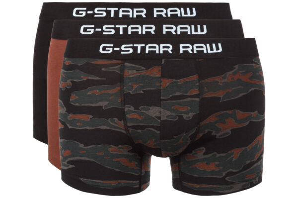  Pánske  Boxerky 3 ks G-Star RAW -  čierna zelená hnedá 