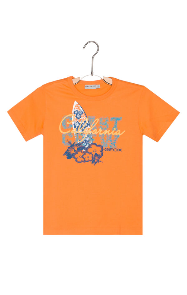  Chlapčenské  Tričko detské Geox -  oranžová 