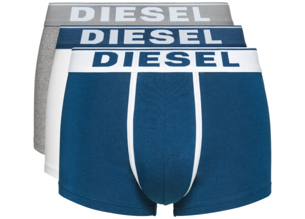  Pánske  Boxerky 3 ks Diesel -  modrá biela šedá 