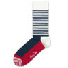 Pánske  Half stripe Ponožky Happy Socks -  modrá červená biela