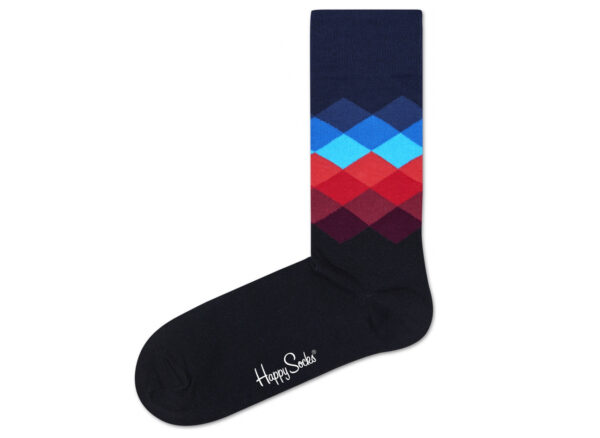 Pánske  Faded diamond Ponožky Happy Socks -  viacfarebná