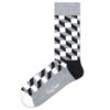 Pánske  Filled Optic Ponožky Happy Socks -  čierna šedá