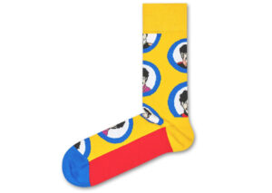 Pánske  The Beatles Portrait Ponožky Happy Socks -  žltá
