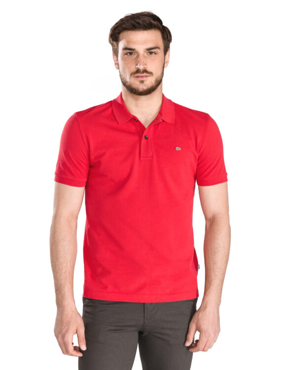  Pánske  Elios Polo tričko Napapijri -  červená 