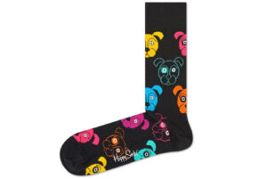 Pánske  Dog Ponožky Happy Socks -  čierna