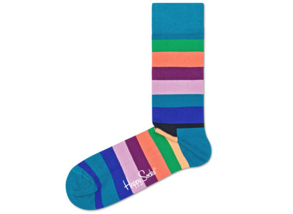 Pánske  Stripe Ponožky Happy Socks -  modrá viacfarebná