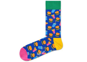 Pánske  Hamburger Ponožky Happy Socks -  modrá