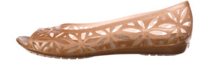 Dámske  Isabella Jelly II Balerínky Crocs -  zlatá béžová