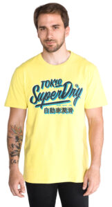  Pánske  Tričko SuperDry -  žltá 