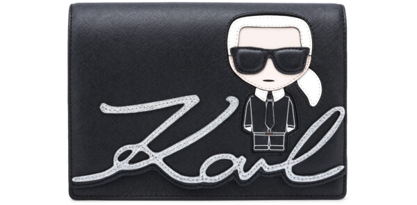  Dámske  Ikonik Cross body bag Karl Lagerfeld -  čierna 