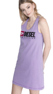  Dámske  T-Silk Šaty Diesel -  fialová 