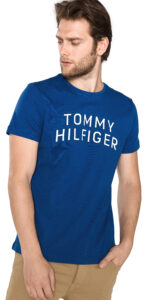 Pánske  Graphic Tričko Tommy Hilfiger -  modrá