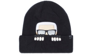  Dámske  Ikonik Zimná čiapka Karl Lagerfeld -  čierna 
