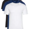  Pánske  Spodné tričko 3 ks BOSS Hugo Boss -  čierna modrá biela 