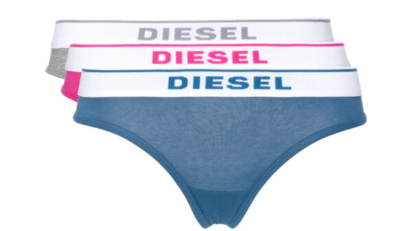  Dámske  Nohavičky 3 ks Diesel -  modrá ružová šedá 