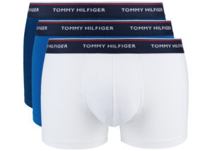 Pánske  Boxerky 3 ks Tommy Hilfiger -  modrá biela