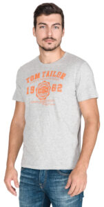  Pánske  Tričko Tom Tailor -  šedá 