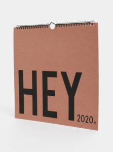 Staroružový plánovací kalendár so samolepkami Design Letters 2020