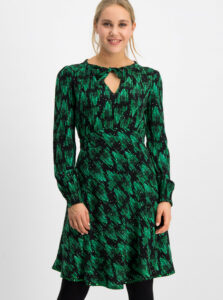 Zelené vzorované šaty Blutsgeschwister Greta