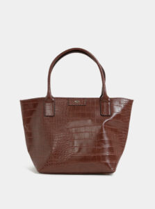 Hnedá kabelka s krokodýlím vzorom Tom Tailor Miri