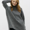 Tmavošedý basic sveter s prímesou vlny Selected Femme Fenica