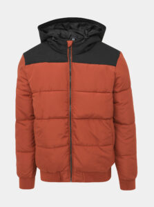 Oranžová prešívaná zimná bunda ONLY & SONS Boston