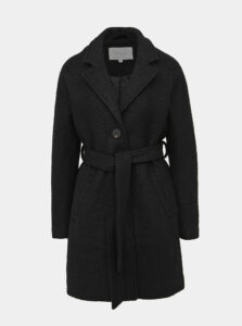 Čierny vlnený kabát VILA